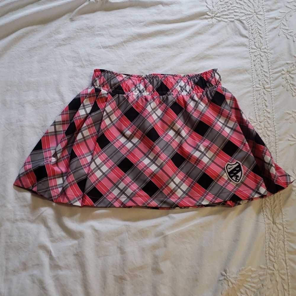 Nike Plaid Pleated Tennis Skirt